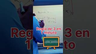 ¡Regla de 3 en 1 minuto! #matemática #proporción