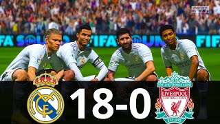 MESSI, RONALDO, MBAPPE, NEYMAR, ALL GOALS | REAL MADRID 18-0 LIVERPOOL