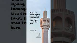 Muslim Mindset #005 | Perbanyak Ibadah di Waktu Luang #shorts #islam #hijrah