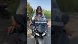 BS6 Yamaha YZF R15 V3 Refreshing edition ride lady Biker