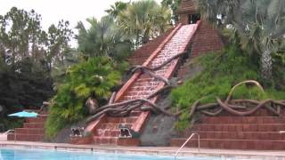 Catching the Waterfall Starting at the Coronado Springs Pool At Disney World