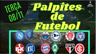 PALPITES DE APOSTAS DE FUTEBOL PARA O DIA 08/11/2022 (TERÇA)!!! CONFIRA AGORA MESMO!