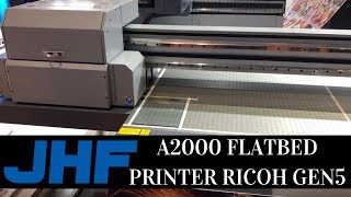 NEW JHF A2000 FLATBED PRINTER  RICOH GEN5