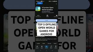 TOP 5 OFFLINE OPEN WORLD GAMES FOR ANDROID LOW END DEVICES| HIGH GRAPHICS OPEN WORLD GAMES #shorts