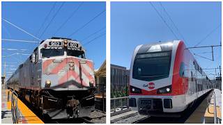 Caltrain Stadler KISS EMUs and F40PHs