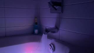 Bathtub Filling ASMR // Full Pressure Fill with Ambient Underwater Lights 3 Hour Loop