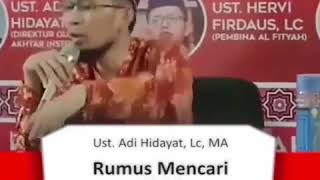 Rumus Mencari Rezeki - Adi Hidayat Lc,.MA