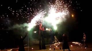 Spectacular Fireshow at a Wedding