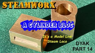 Model Steam Locomotive Building (Cylinder blocks) - Dyak pt 14.