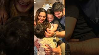 Aiman Muneeb 😍 Cute Daughters | ایمن خان اپنی شہزادیاں کے ساتھ #aimankhan #shorts #minal