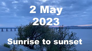 Sunrise to sunset on 2 May 2023 | 4K | Timelapse