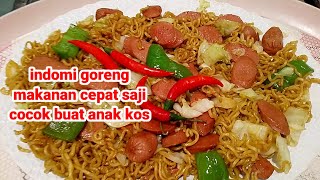 masak indomi goreng pake sosis