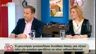 Ο δρ. Ναούμ μιλά για την αιδοιοπλαστική στο πρωινό του ANT1