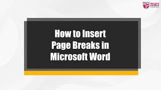 How to Insert Page Breaks in Microsoft Word