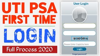 UTI PSA First time Login|UTI PSA Agent First time login 2020|best pan portal 2020|#digitechworld