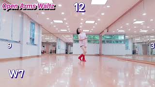 하이초급 Open Arms Waltz Count:24 Wall:2 Level:High Beginner