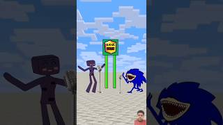 Enderman Vs Sonic Tapes With Singing Challenge #animaion #shorts