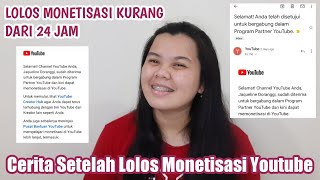 AKHIRNYA LOLOS MONETISASI YOUTUBE | Cerita pengalamanku ngeyoutube | Vlog eps.7