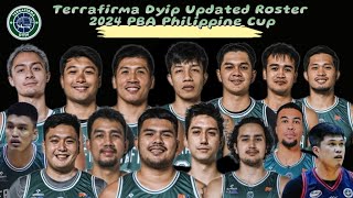 Terrafirma Dyip Updated Roster | 2024 PBA All Filipino Cup Lineup