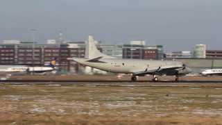 Marine Lockheed P-3C Orion 60+04 takeoff at Airport Bremen 28.01.2014