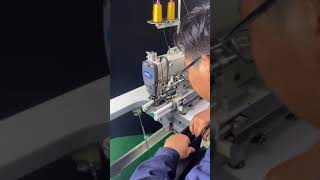 How To Attach Elastic into Elastic Pants by IHG High Speed Bottom Hemming Machine #Shorts