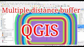 How to create multiple distance buffer in QGIS