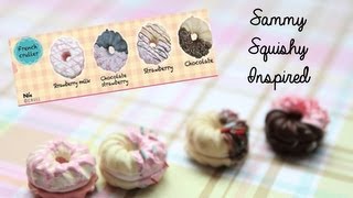 Sammy Cruller Donut Squishy Inspired Polymer Clay Charms | sweetco0kiepie