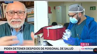 Senador Flores conversa en CHV Noticias sobre despido de funcionarios de salud.