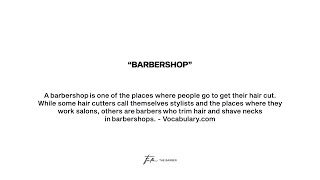 "Barbershop" - Visiting The Local Barber Neighbors