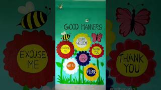 Wall Painting|Educational Artwork #goodmanner  #youtubeshorts #youtubeshortsvideo #wallart