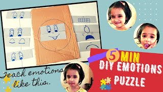 Kids activities at home| Teach Emotions and Feelings to kids|Preschool learning activities| Paper