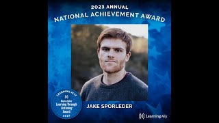 National Achievement Award Winner - Jake S.