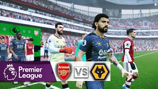 Arsenal vs Wolves - Premier League 2021/22 | PES 2021 Realism Mod Prediction