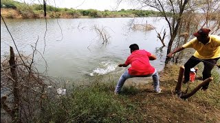 Amazing Catching 🎣 in BiG Rohu Fishes to catch Single Hook Fishing Best Fishing Krishna River