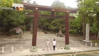 Drone Flying Toyokuni Shrine Nagoya Japan