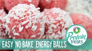 Raspberry Protein Balls – Protein Treats by Nutracelle