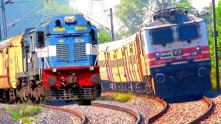 High Speed Trains 🔥| Diesel + Electrified + Honking AlCo | Trains Indian Railways