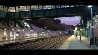 Dobbs Ferry, NY up-close - MNR express train, October 30, 2024