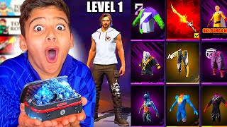 Fiquei 24 Horas GEMANDO Uma CONTA LEVEL 1 No Free Fire!