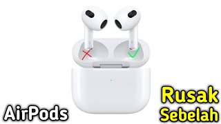 CARA MENGATASI AIRPODS RUSAK SEBELAH #tws #headset #inpods #inpods12