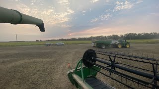 A beutiful day of harvesting on the farm