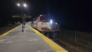 MBTA GP40MC-3 #1138 enters then departs braintree with a massive Horn show!