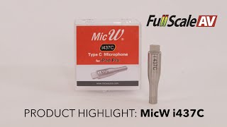 Full Scale AV Product Highlight: MicW i437C Class 2 Measurement Microphone for iPad Pro