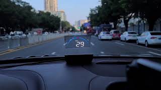 M8 HUD Head Up Display Car OBD2 II EUOBD Overspeed Warning water temperature digital Projector.