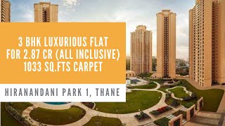 3bhk Flat @ Hiranandani Park 1, Ghodbunder Road, Thane