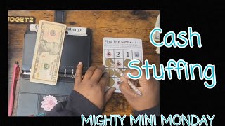 CASH ENVELOPE STUFFING | STUFFING MY MINI BINDER | MIGHTY MINI MONDAY | $54