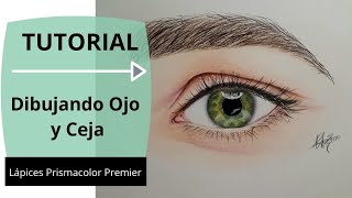 Cómo dibujar un ojo realista paso a paso / Lápices de colores Prismacolor