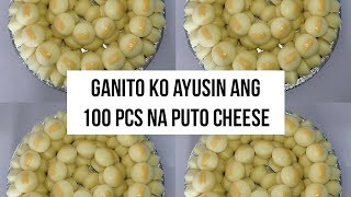 100 pcs Puto Cheese Arrangement Idea/Kakanin/Puto Cheese/Kakanin sa Bilao