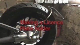 Making a XV750 Virago Cafe Racer License Plate Mount