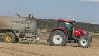 Gülle Fahren mit IHC Case Puma CVX 230 und diverse Gülle Fässer mit 18000 bis 20000 Liter Inhalt von